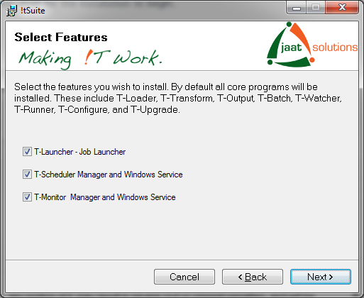 iTSuite install features